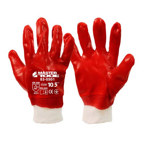Рабочие перчатки Mastertool кислостойкие трикотажные 