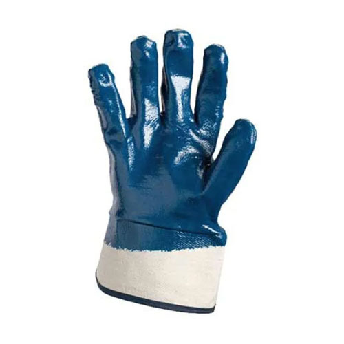 Рабочие перчатки Mastertool нитрил, синяя манжет крага 10,5 размер