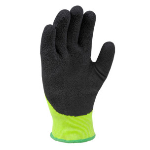 Робочі рукавички DOLONI 4566 утеплені трикотажні з латексним покриттям.