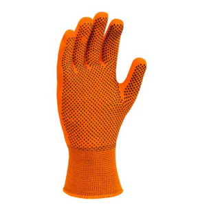 Рабочие перчатки DOLONI 4111 ДКГ оранжевая с 2х сторонним черным ПВХ АВТО