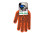 Робочі рукавички DOLONI 4470 помаранчеві трикотажні з 2-х сторін пвх Універсал PROFI 10 клас