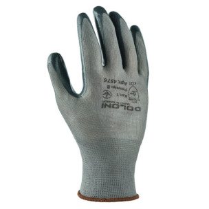 Робочі рукавички DOLONI 4576 робочі стрейч сірий нітрил
