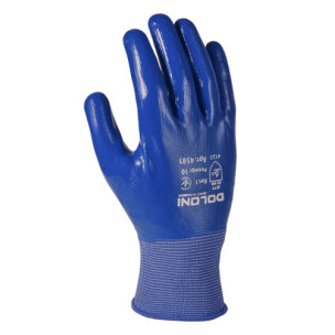 Робочі рукавички DOLONI 4581 трикотажні з нітриловим покриттям