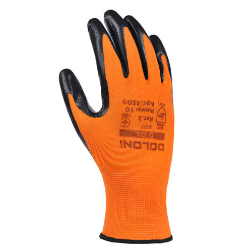 Робочі рукавички DOLONI 4589 D-OIL з нітрильною обливою розмір 10