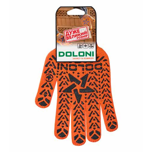 Рабочие перчатки DOLONI 5664 ДКГ Звезда оранжевая 12 размер