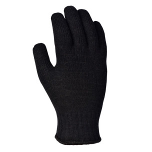 Робочі рукавички DOLONI 648 з точкою ПВХ чорні подвійні