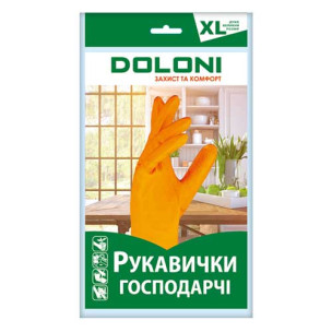 Перчатки DOLONI 4563 хозяйственные латексные р.XL
