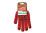 Робочі рукавички DOLONI 4040 ДКГ Зірка червона чорний малюнок
