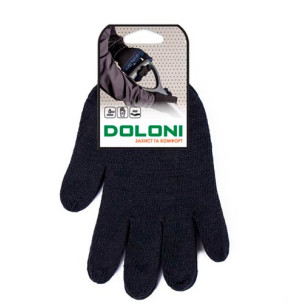 Рабочие перчатки DOLONI 540 без точки черные двойные