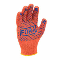 Рабочие перчатки DOLONI 15300 Fora оранжевые с рисунком пвх