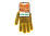 Робочі рукавички DOLONI 4078 ДКГ жовта Будівельник