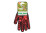 Рабочие перчатки DOLONI 711 черные ПВХ рубиновый узор