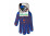 Робочі рукавички DOLONI 4450 трикотажні сині з пвх універсал PROFI 10 клас