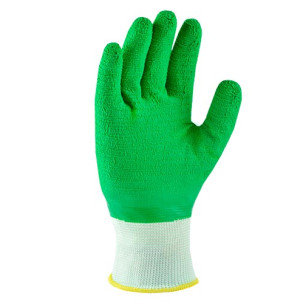 Рабочие перчатки DOLONI 4526 рабочие латексные, общий облив, ребристые, основа-нейлон