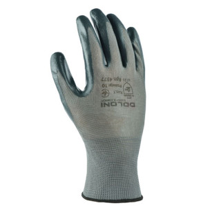 Робочі рукавички DOLONI 4577 робочі стрейч сірий нітрил