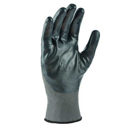 Робочі рукавички DOLONI 4577 робочі стрейч сірий нітрил