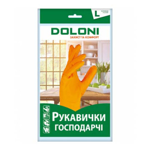 Рабочие перчатки DOLONI 4546 хозяйственные латексные р.L