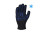 Робочі рукавички DOLONI 648 з точкою ПВХ чорні подвійні