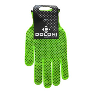 Перчатки рабочие DOLONI 4415 зеленые нейлоновые