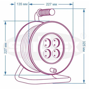 Подовжувач на котушці SVITTEX 40 м SV-006–О