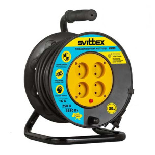 Подовжувач на котушці SVITTEX 30 м SV-005-B