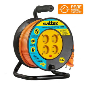 Удлинитель на катушке SVITTEX 50 м SV-007–О