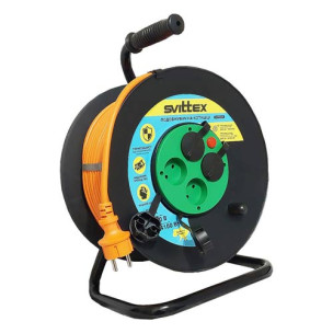 Подовжувач на котушці SVITTEX 30 м помаранчевий SV-019-O-IP44