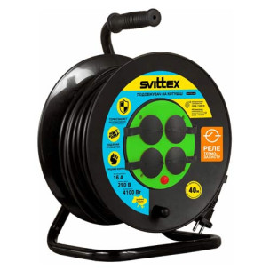 Удлинитель на катушке SVITTEX Профи 40 м SV-020-B-IP44