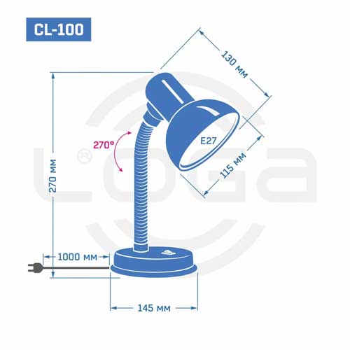 Настільна лампа Трава ТМ Loga CL-09