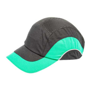 Каска бейсболка B-CAP черно-зеленая