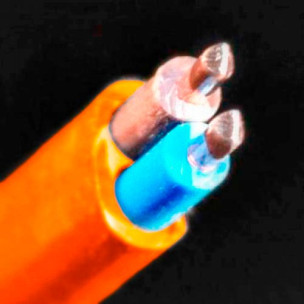СКЗ мідний кабель ВВГ-П нгд LS 2*1,5 мм2 помаранчевий Слобожанський кабельний завод