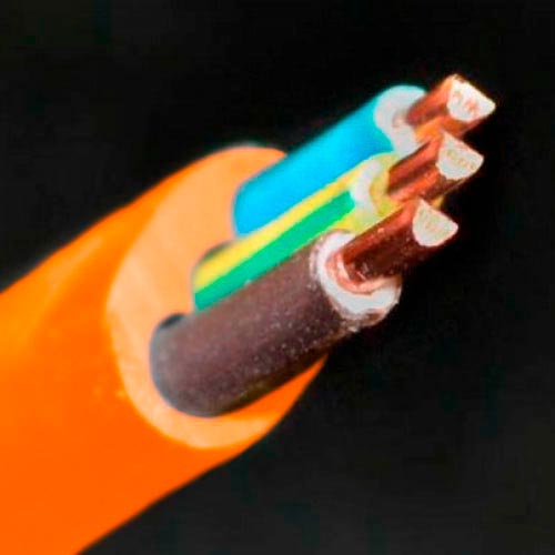 СКЗ кабель медный ВВГ-П нгд LS 3*2,5 мм2 оранжевый Слобожанский кабельный завод