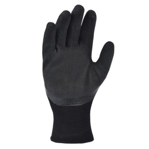 Рабочие перчатки DOLONI 4185 трикотажные черные с латексным покрытием