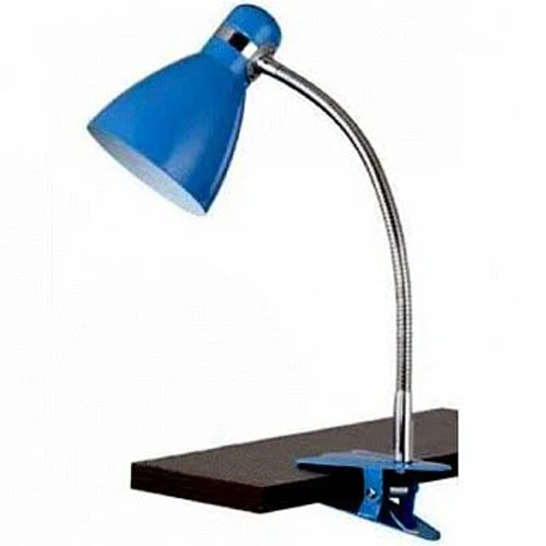 Лампа прищепка синяя Lemanso металл LMN103