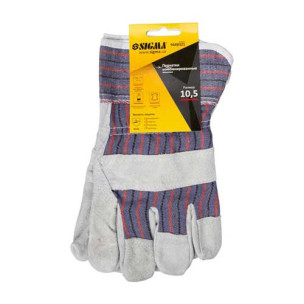 Рабочие перчатки Sigma замшевые комбинированные, размер 10,5