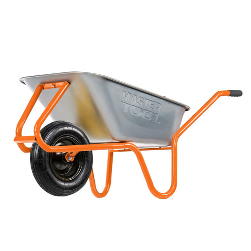 Садово-будівельна тачка Mastertool одноколісна 100 л 180 кг